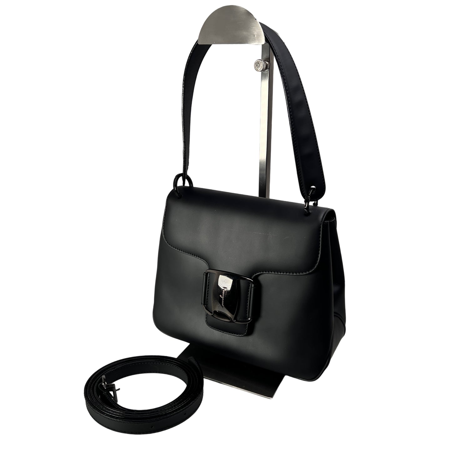 Ferragamo Black Shoulder Bags A-15074