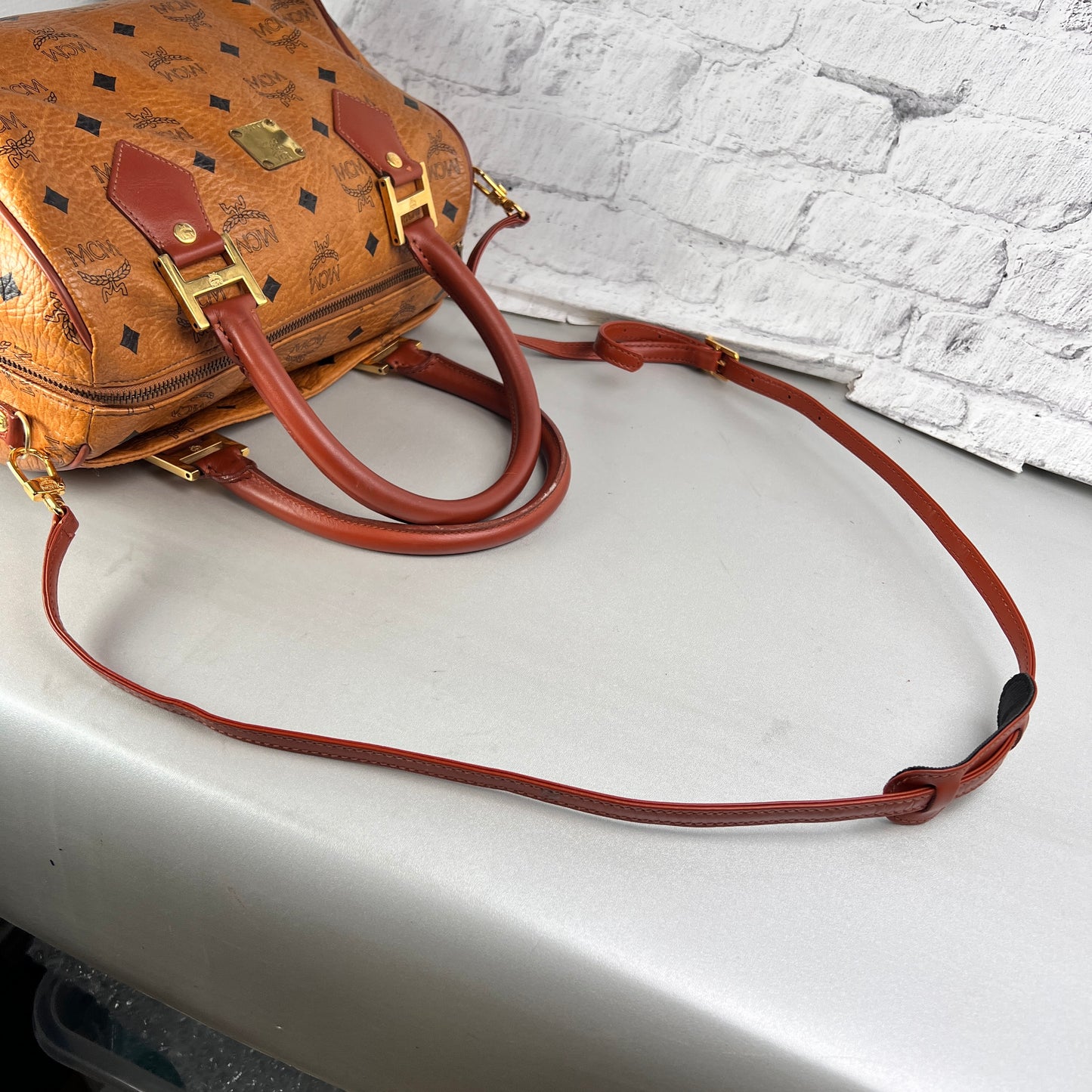 MCM Brown Shoulder Bags A-15084