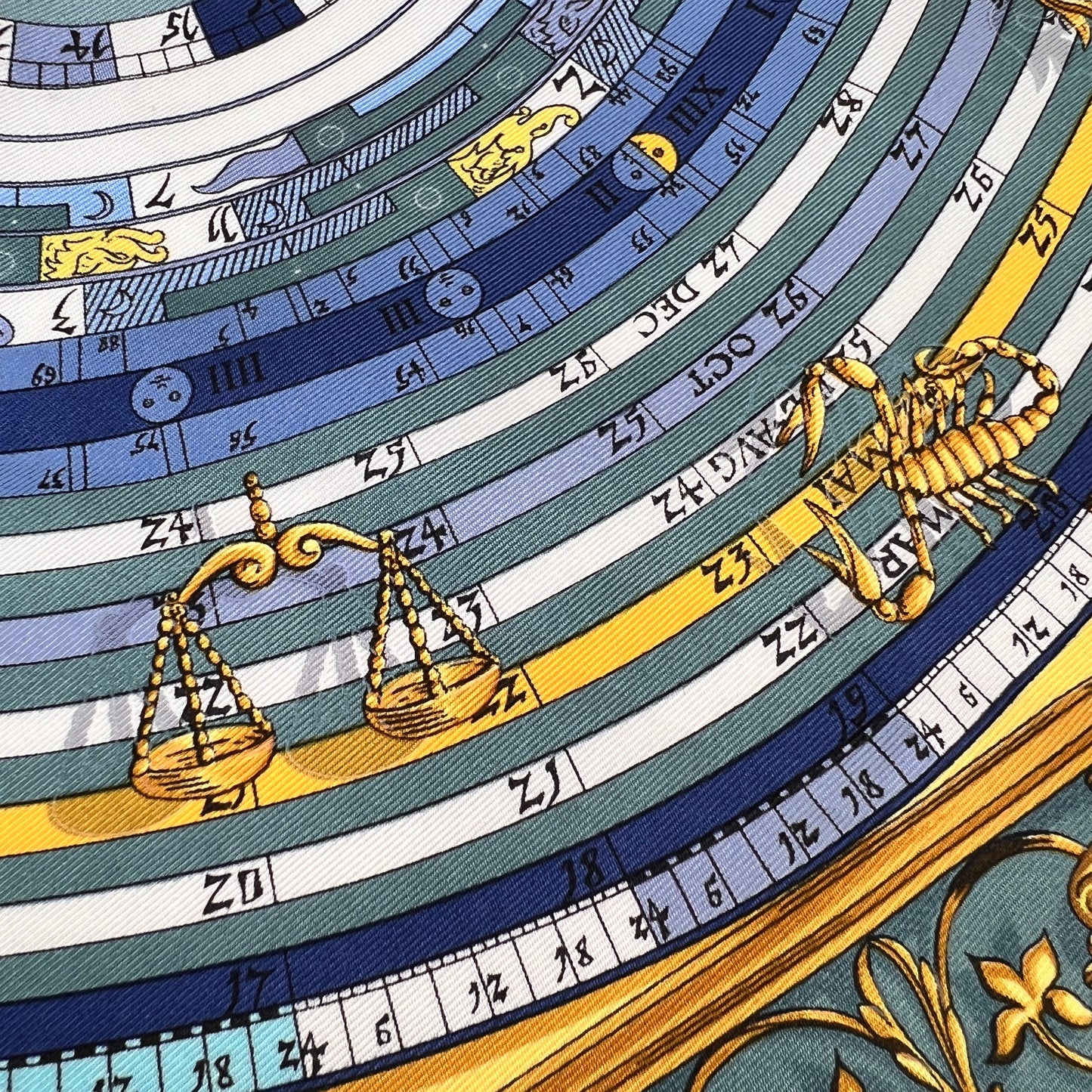 Hermes Blue Scarves A-15151