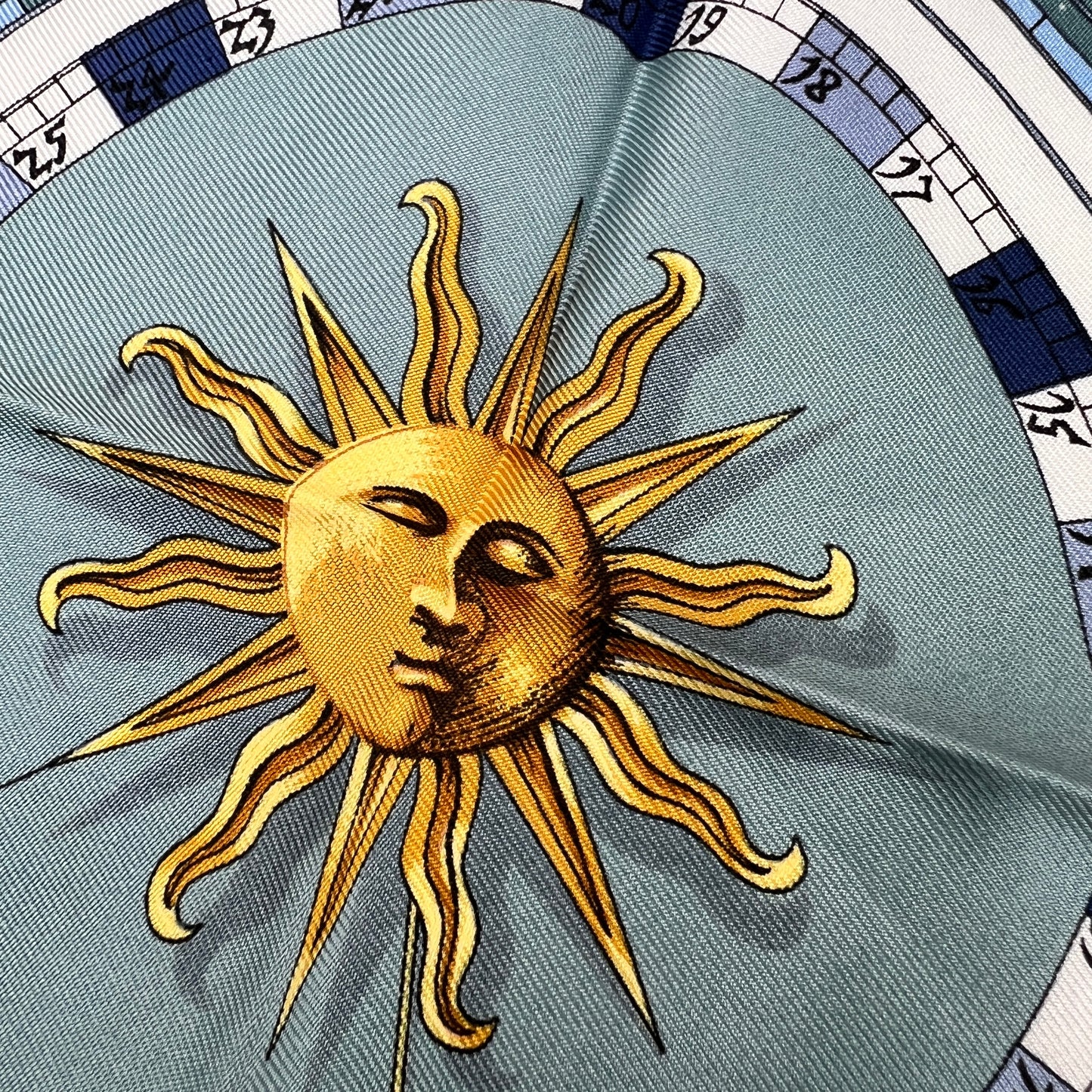Hermes Blue Scarves A-15151
