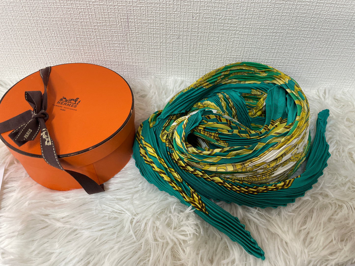 Hermes グリーン系 Scarves A-15154