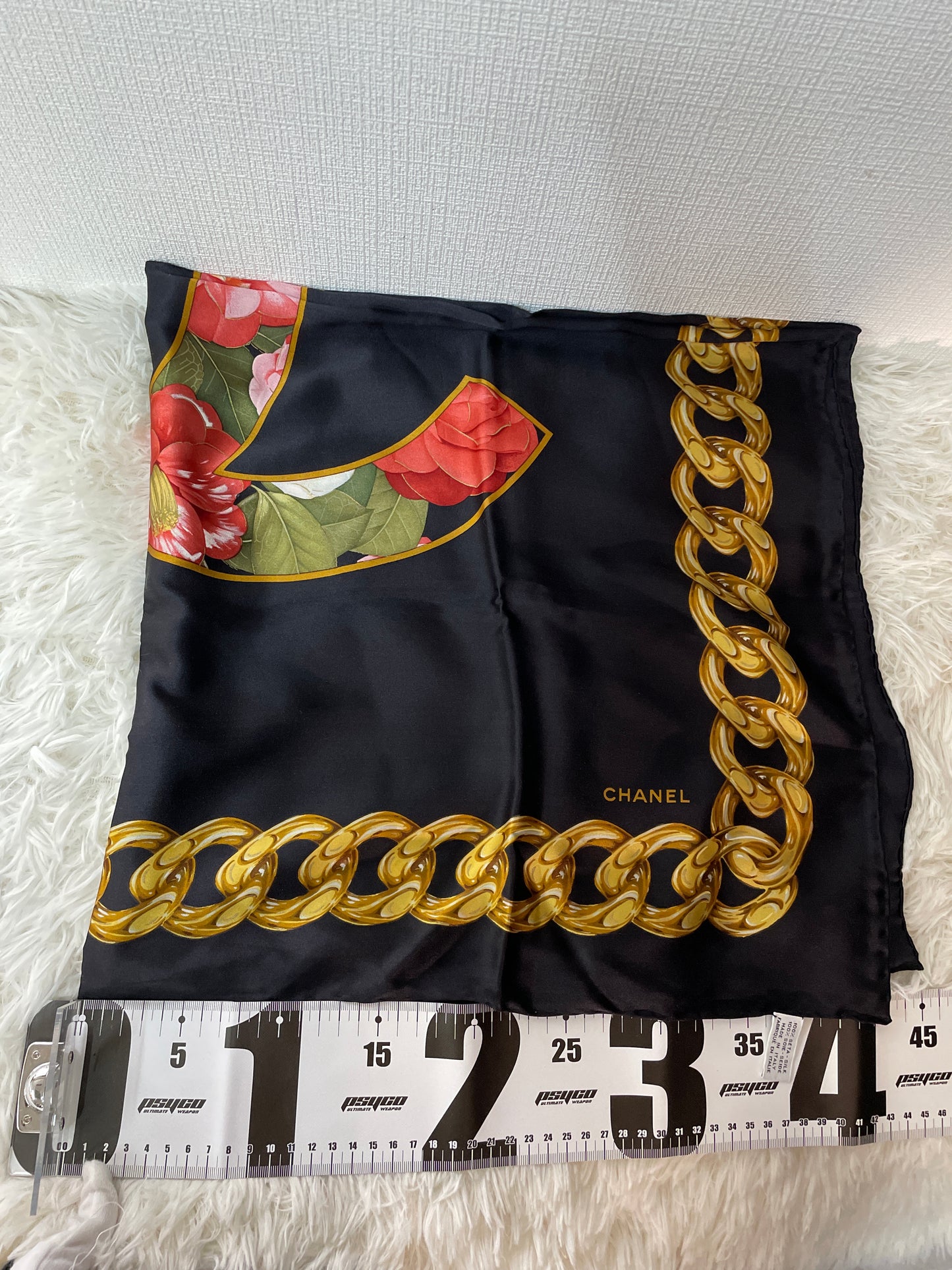 Chanel ブラック系 Scarves A-15162