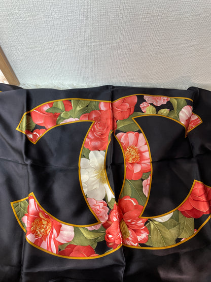 Chanel ブラック系 Scarves A-15162