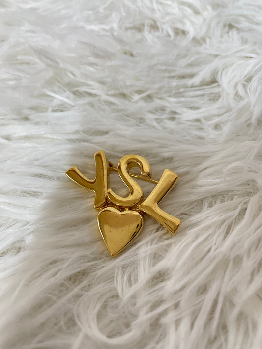 Saint Laurent ゴールド系 Brooches A-15223
