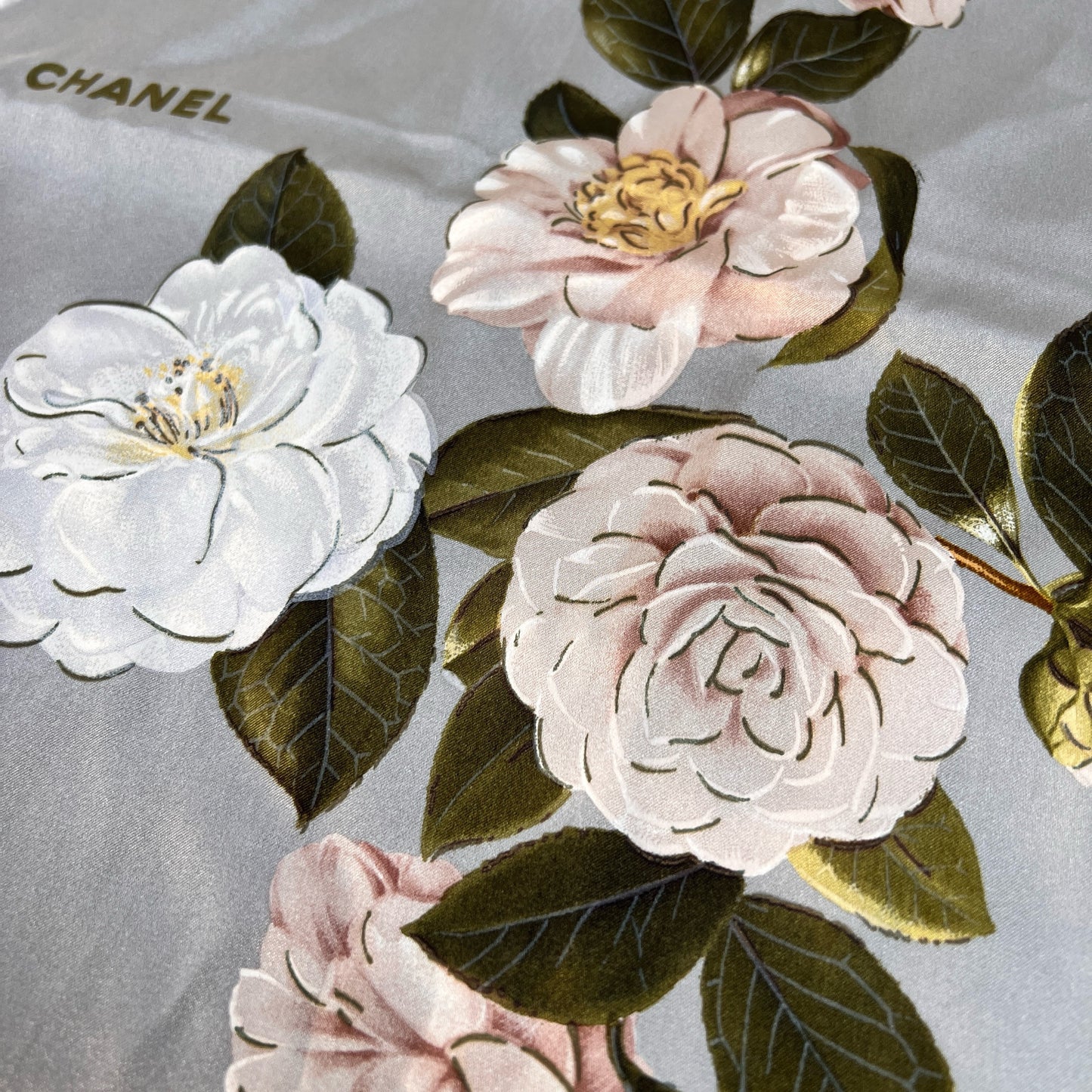 Chanel Gray Scarves A-15252