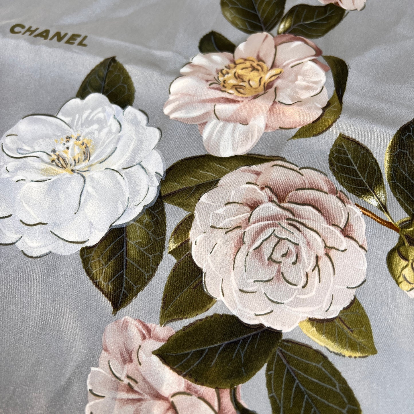 Chanel Gray Scarves A-15252