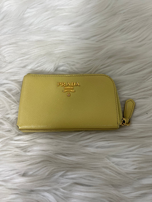 Prada Yellow Wallets A-15278