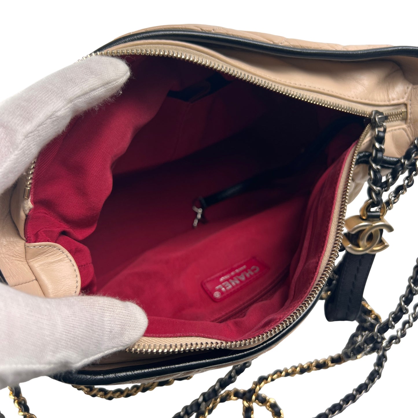 Chanel Beige Handle Bags A-15301