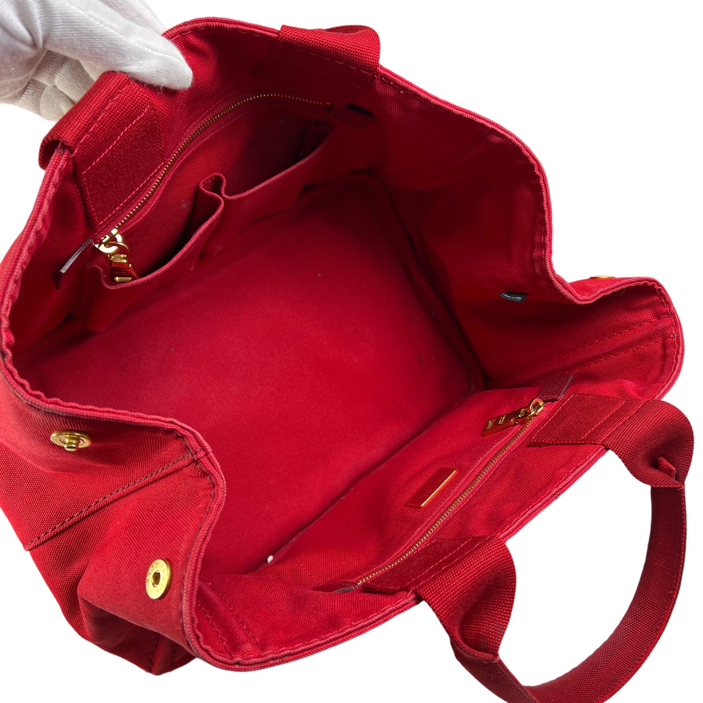 Prada Red Tote Bags A-15312