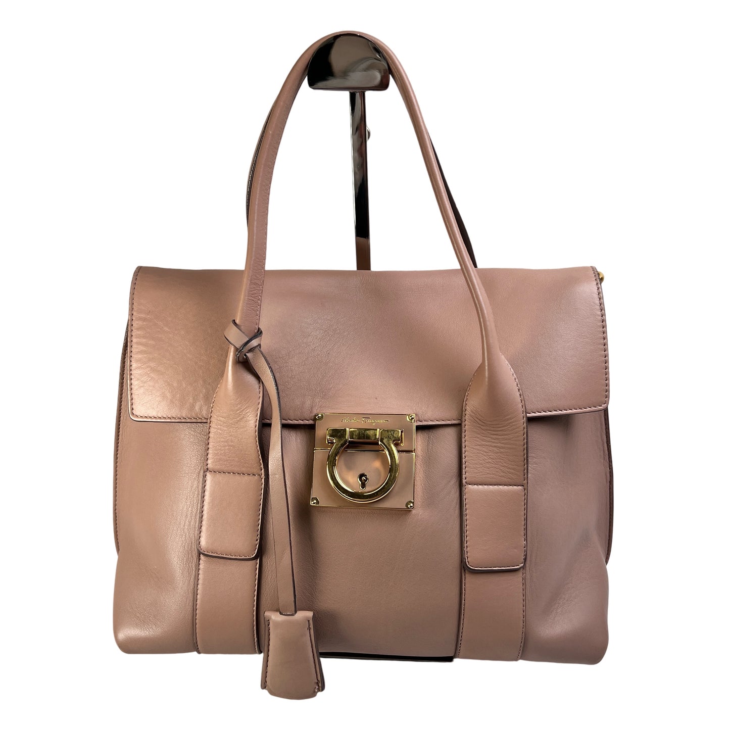 Ferragamo Pink Handle Bags A-15313