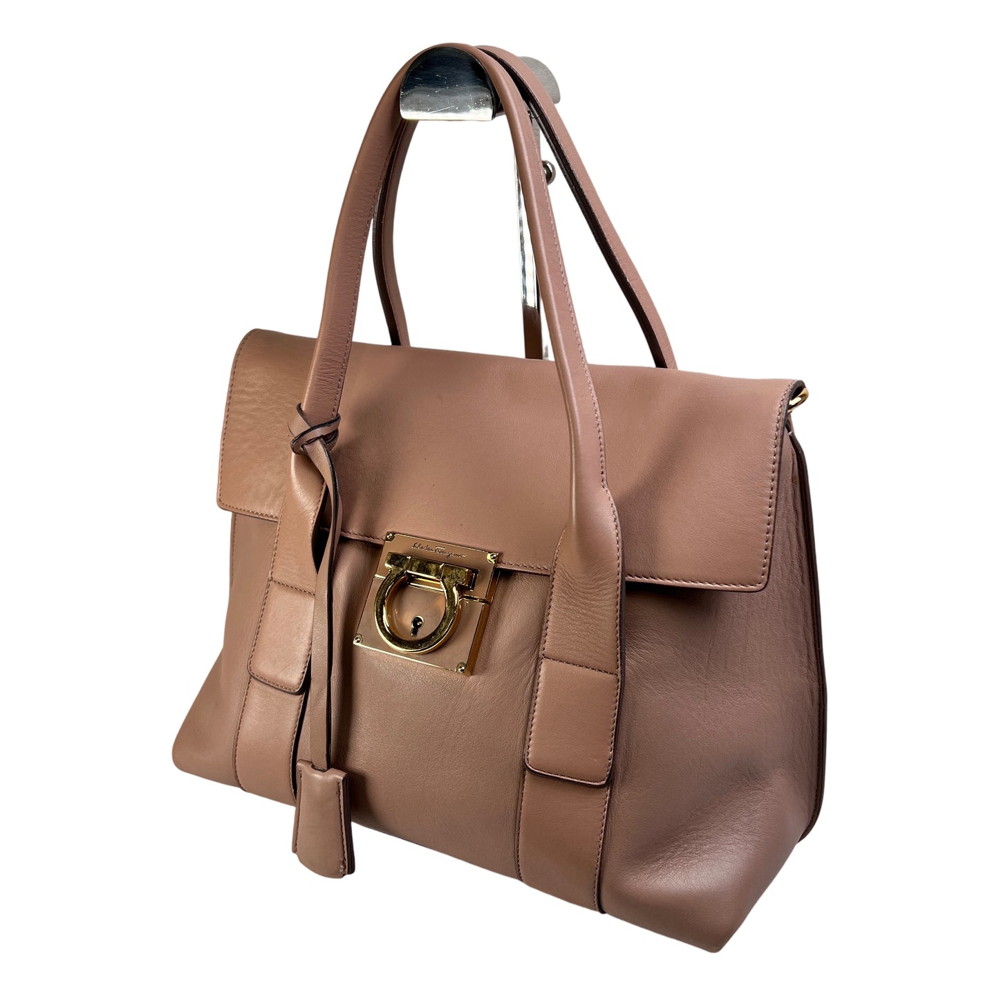 Ferragamo Pink Handle Bags A-15313