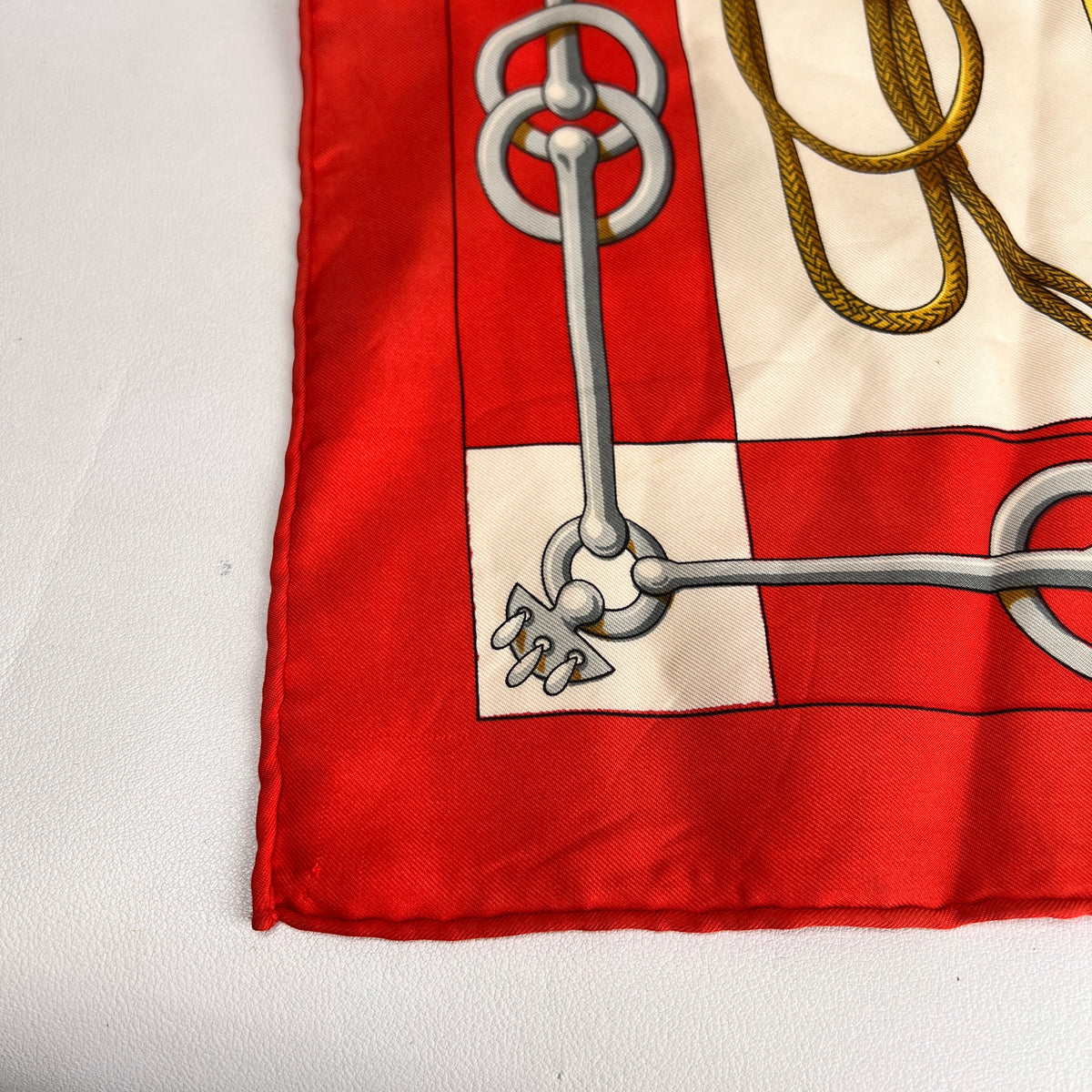 Hermes Red Scarves A-15331