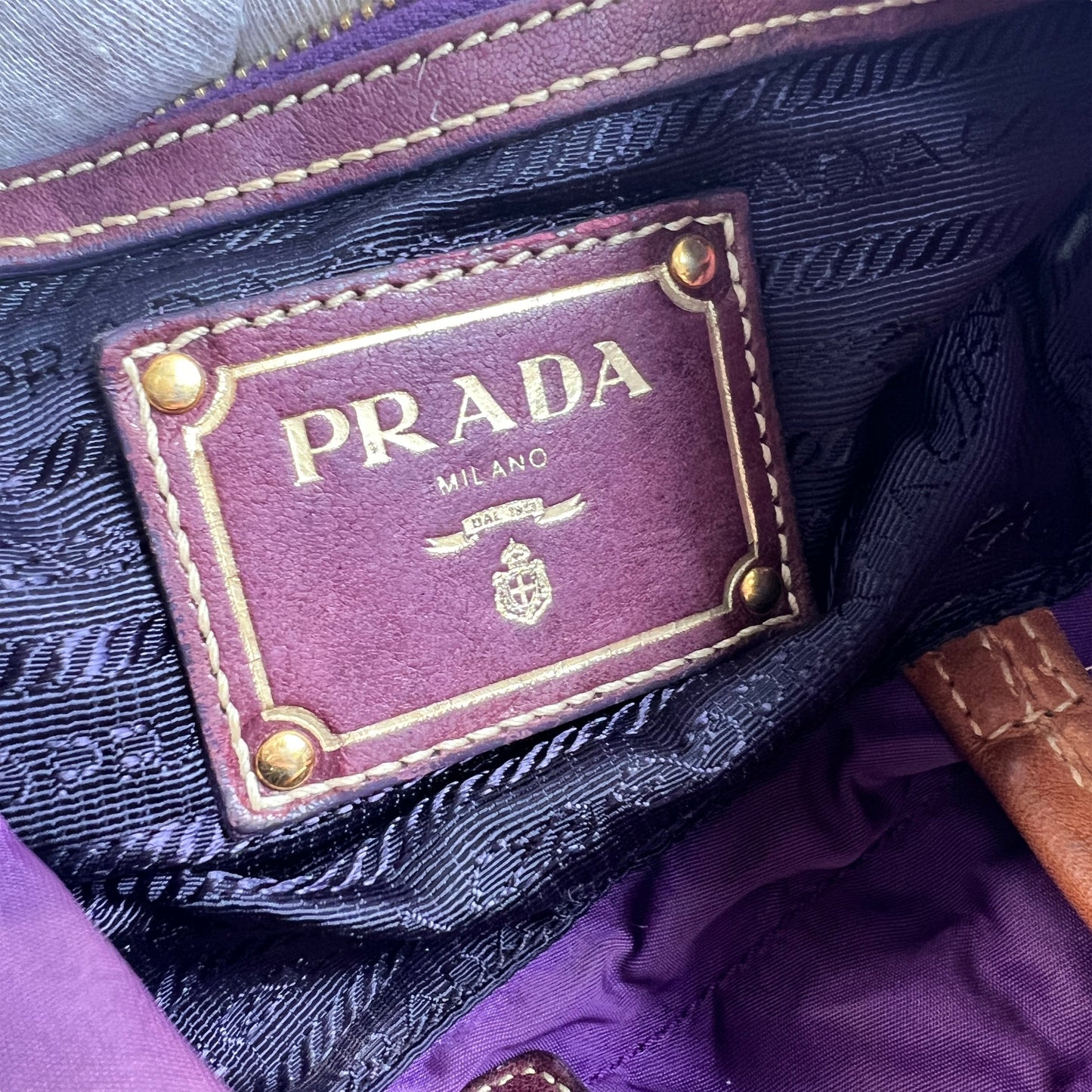 Prada Purple Shoulder Bags A-15360