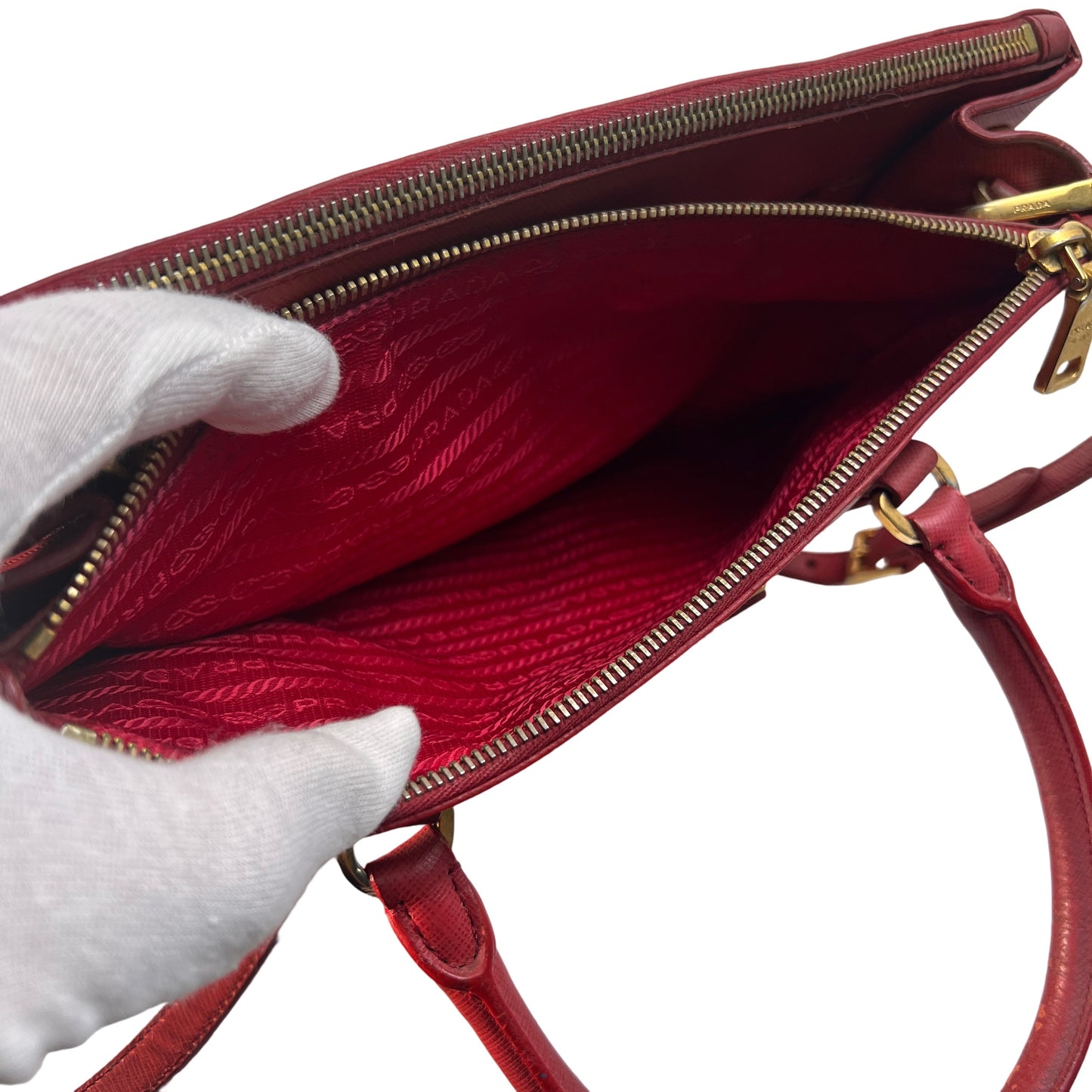 Prada Red Handle Bags A-15375