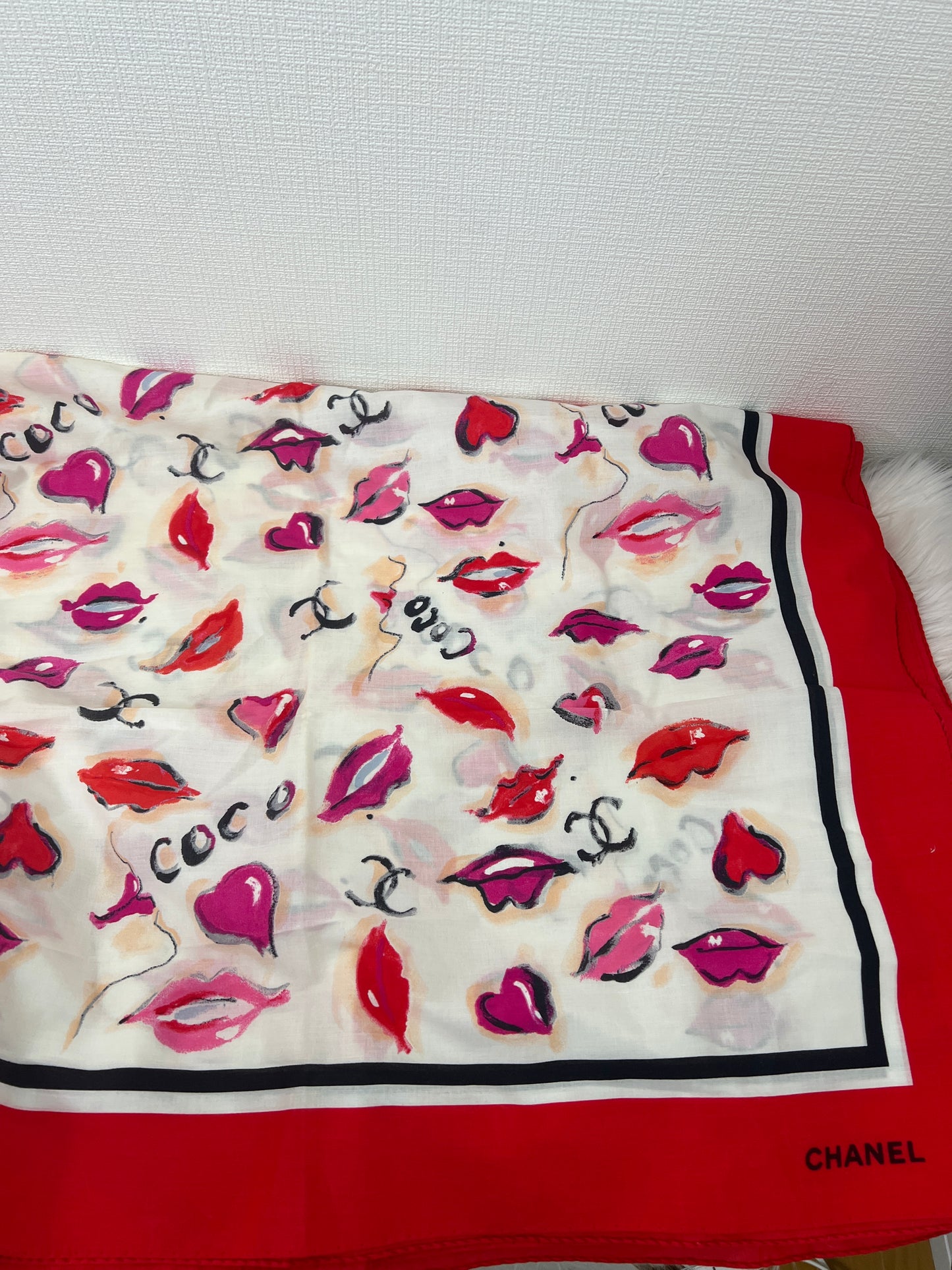 Chanel Red Scarves A-15402
