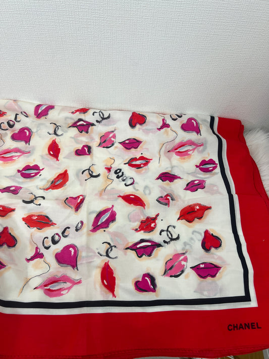 Chanel Red Scarves A-15402
