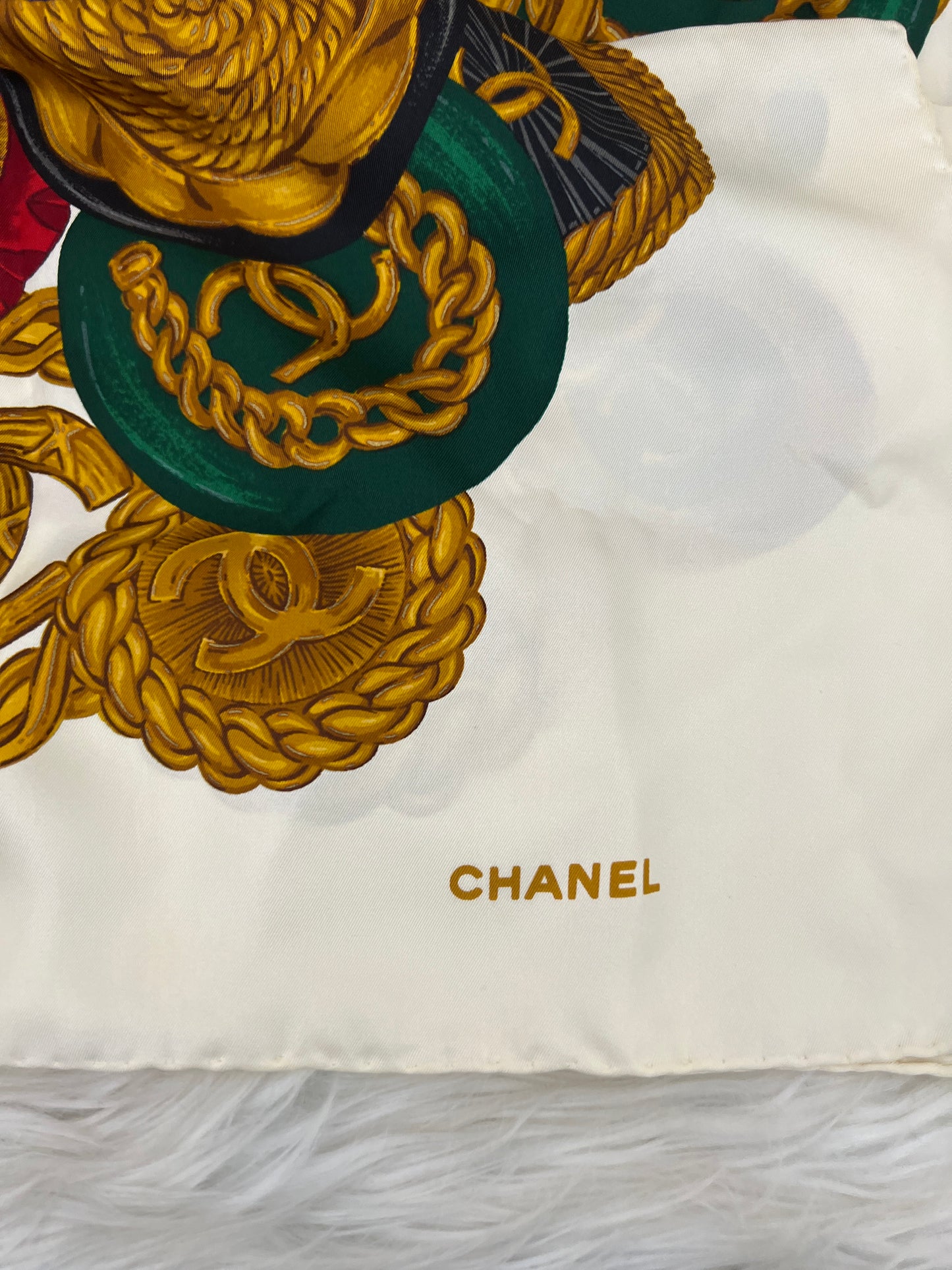 Chanel White Scarves A-15403