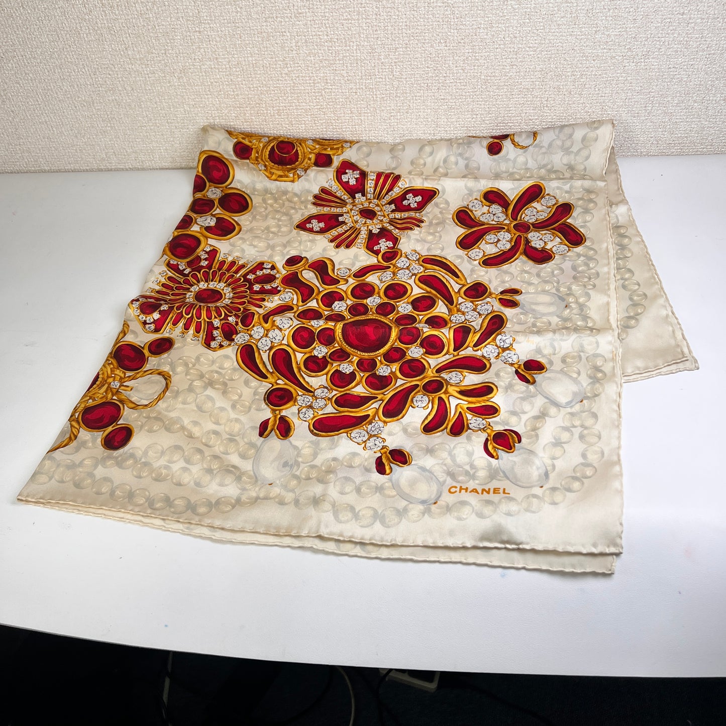 Chanel Beige Scarves A-15406