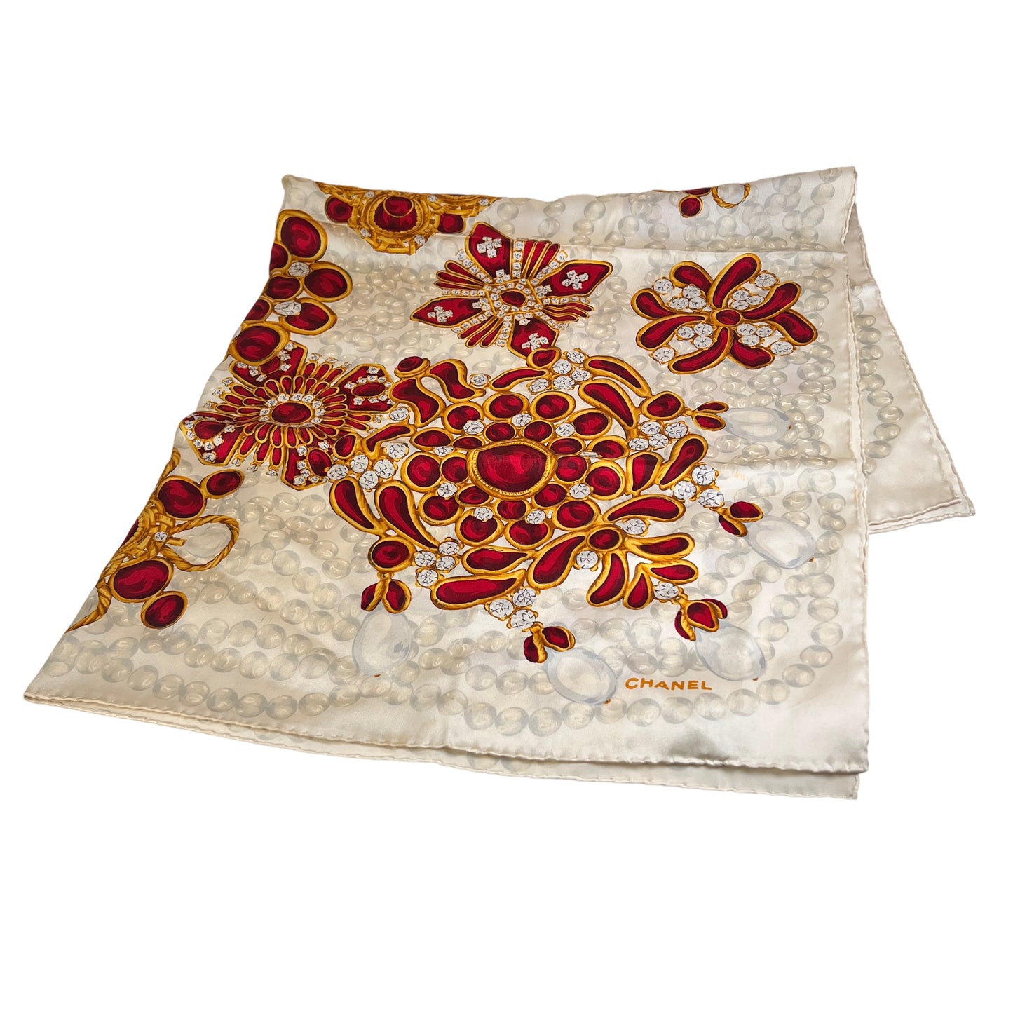 Chanel Beige Scarves A-15406
