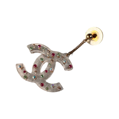 Chanel White Earrings A-15431