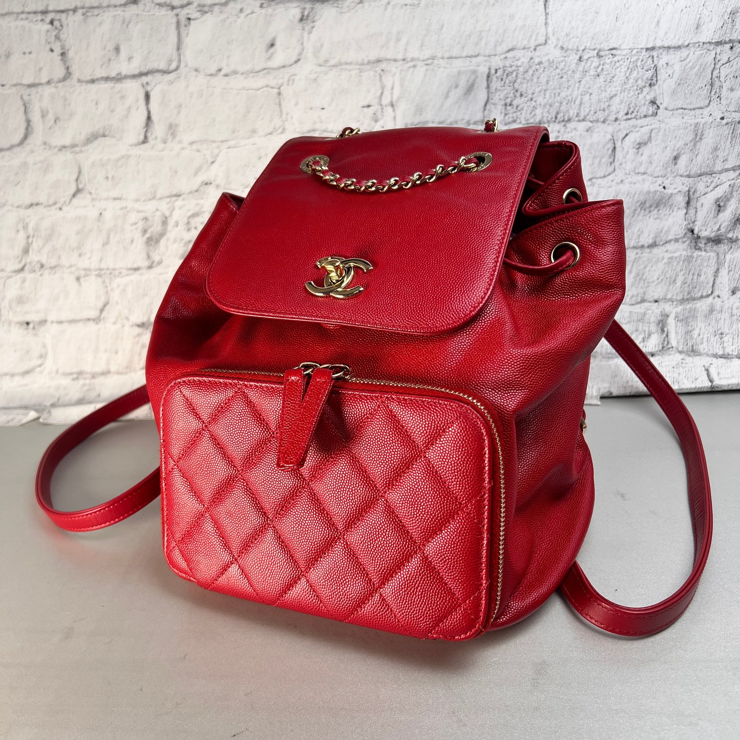 Chanel Red Backpacks A-15438