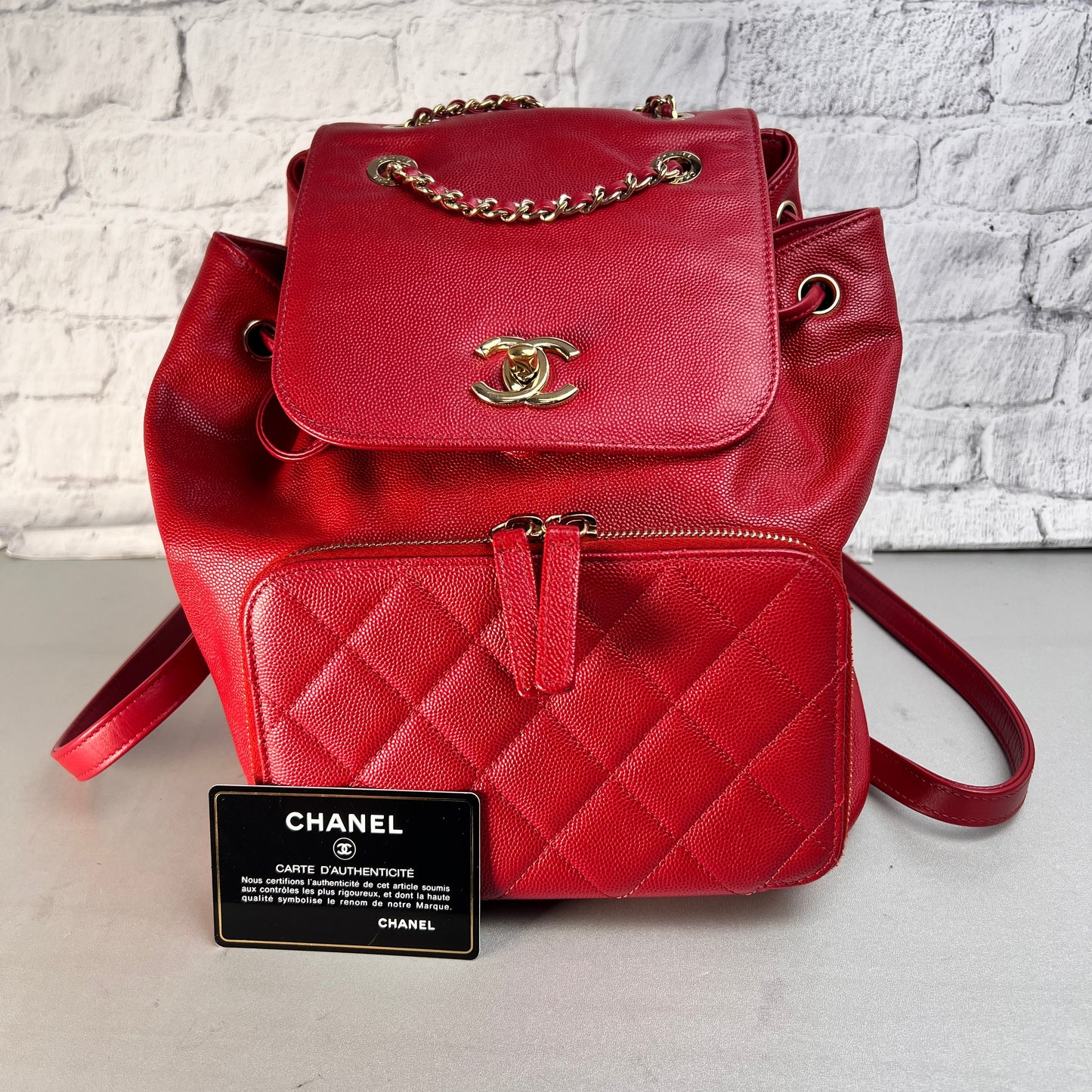 Chanel Red Backpacks A-15438