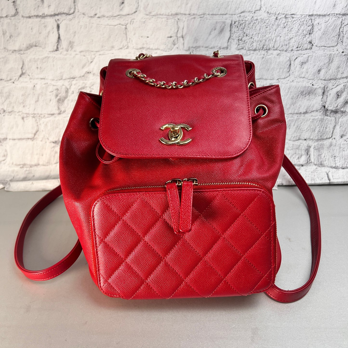 Chanel Red Backpacks A-15438