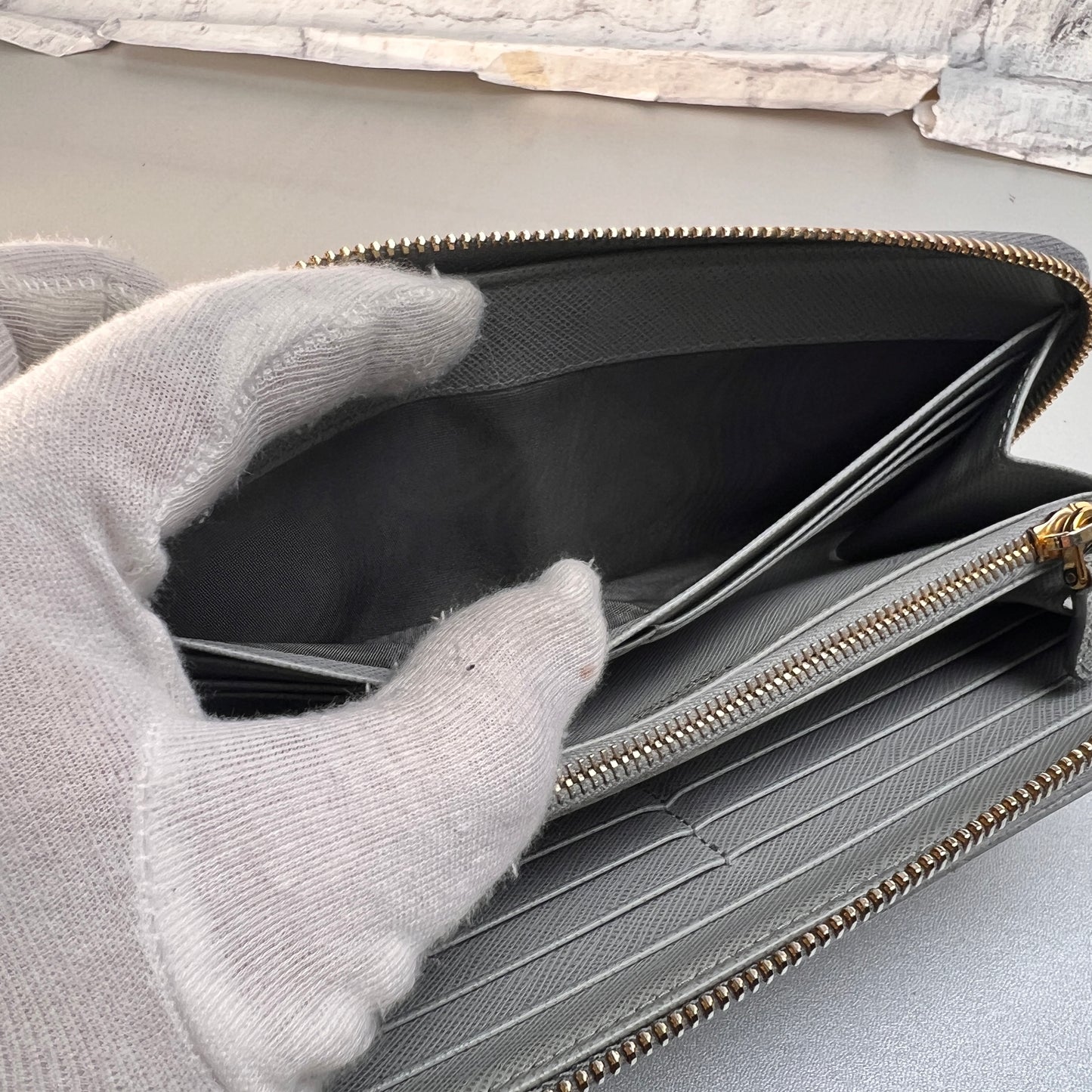 Prada Gray Wallets A-15451