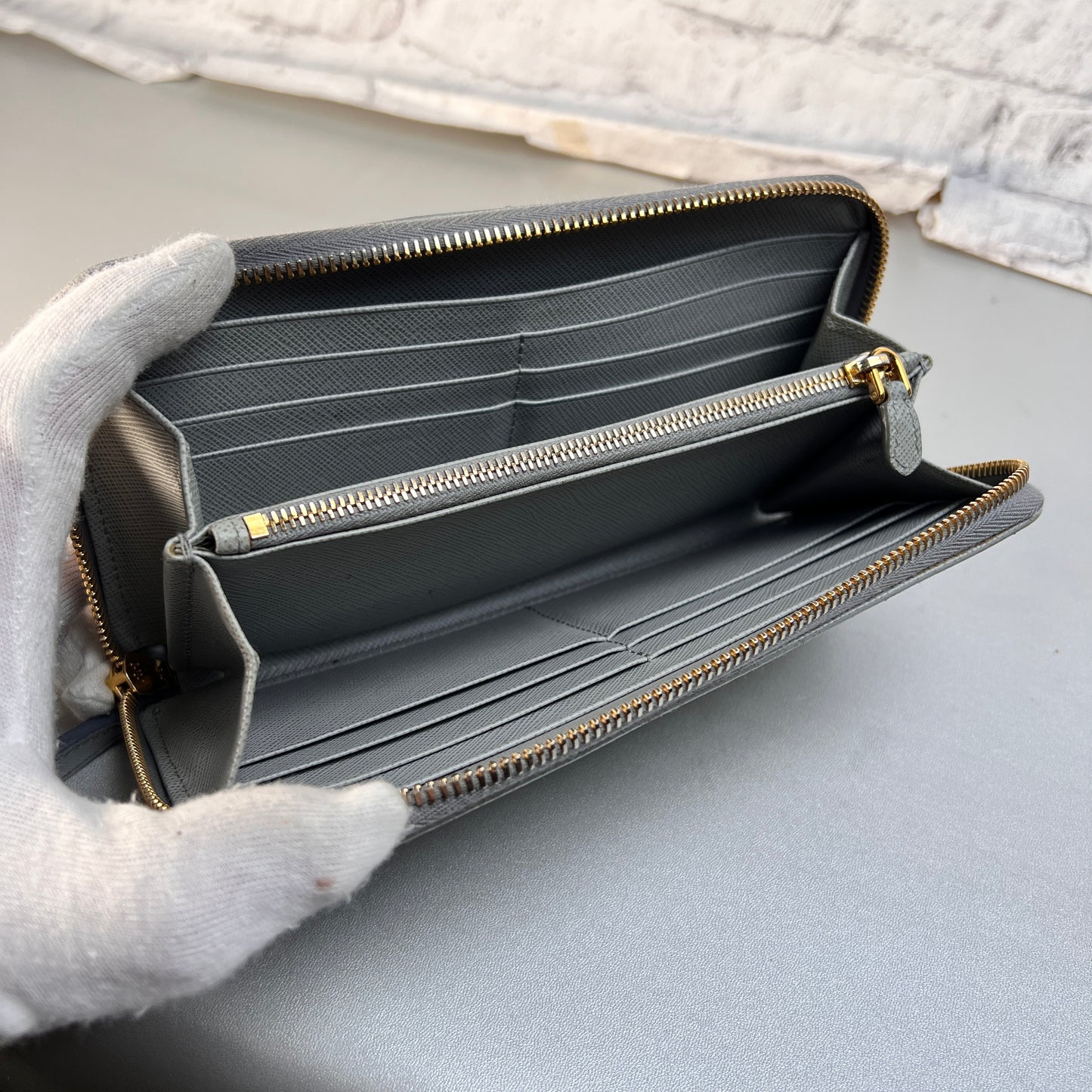 Prada Gray Wallets A-15451