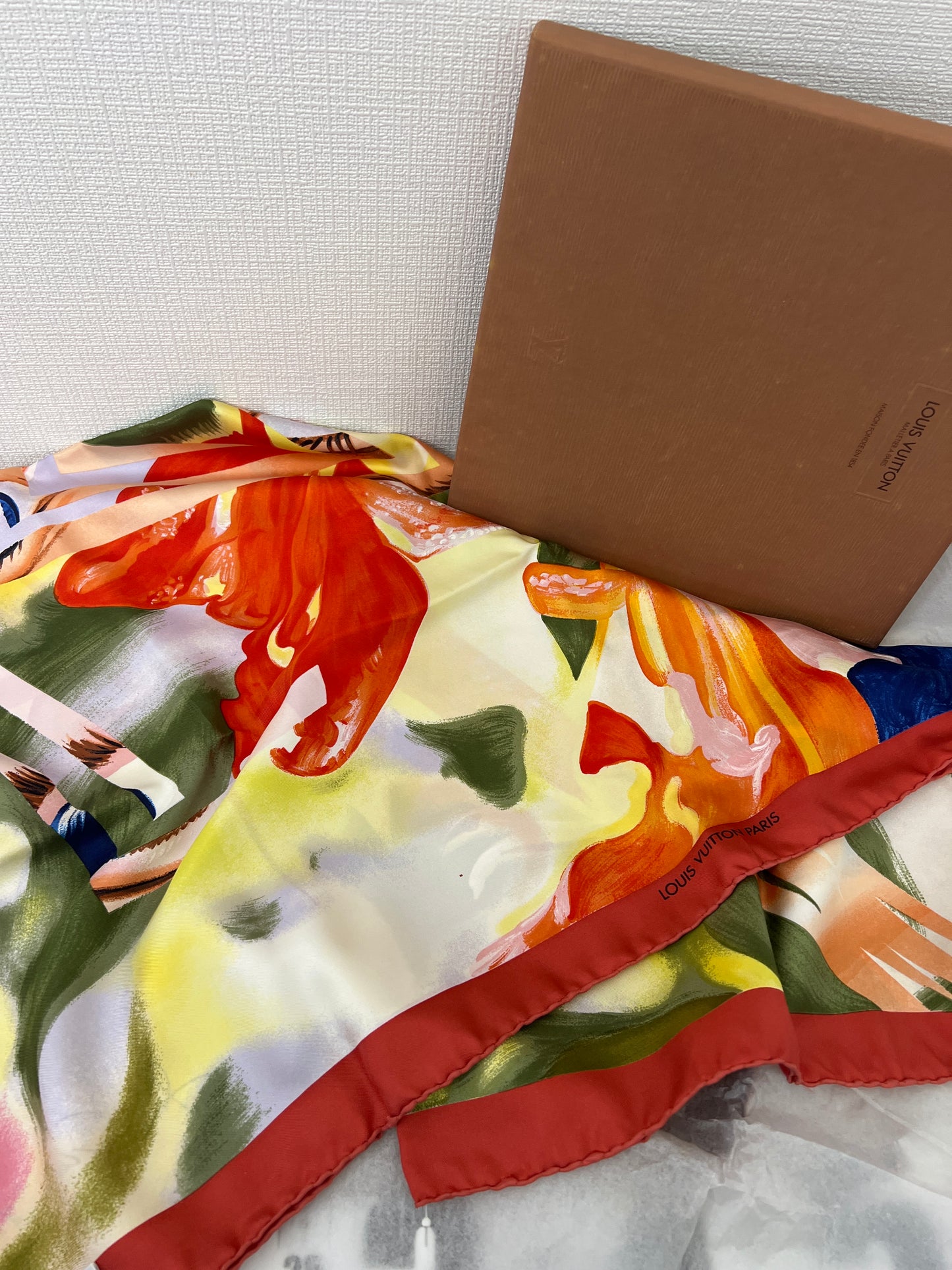 Louis Vuitton Red Scarves A-15457