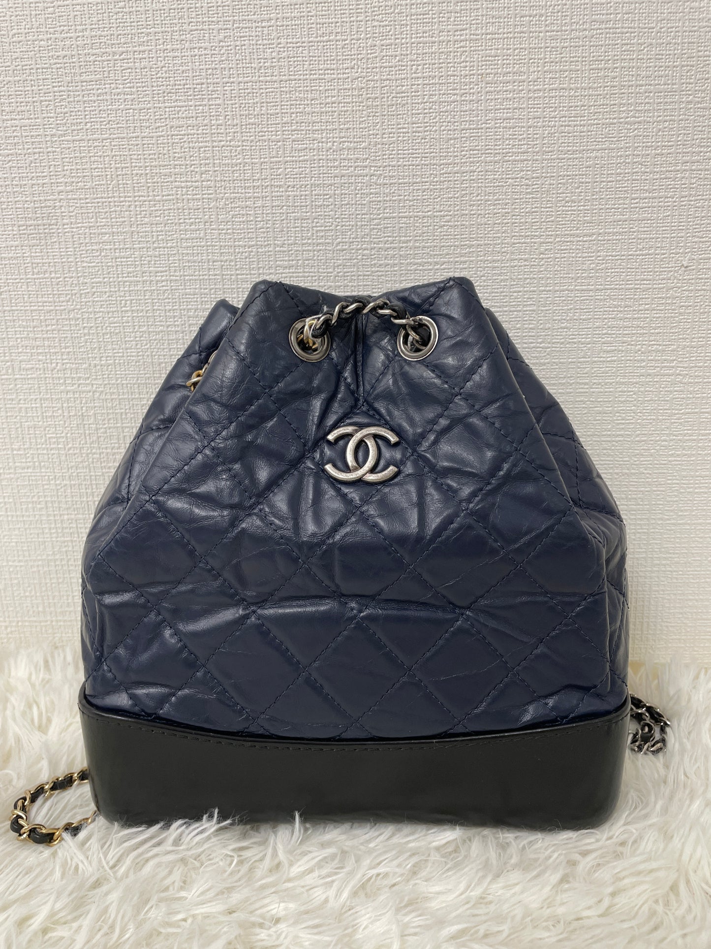 Chanel Navy Handle Bags A-15462