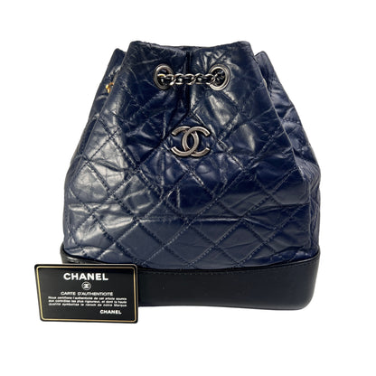 Chanel Navy Handle Bags A-15462