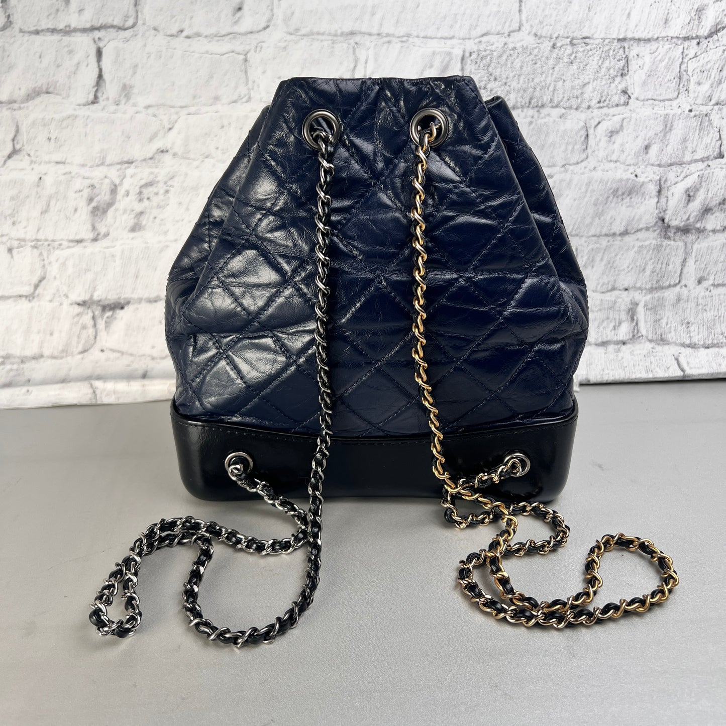 Chanel Navy Handle Bags A-15462