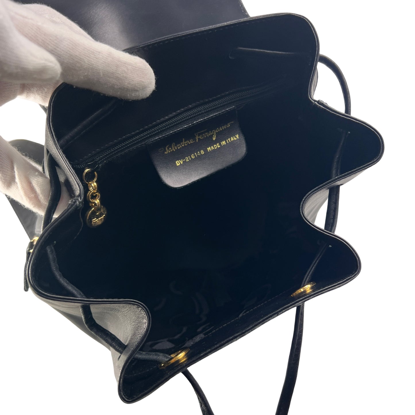 Ferragamo Black Backpacks A-15480