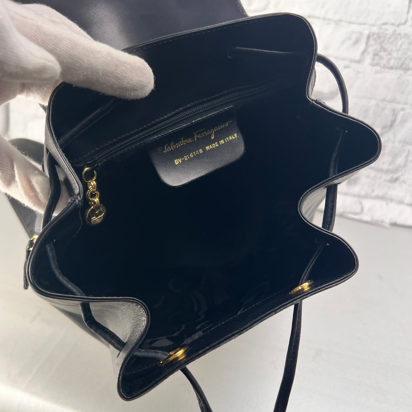 Ferragamo Black Backpacks A-15480
