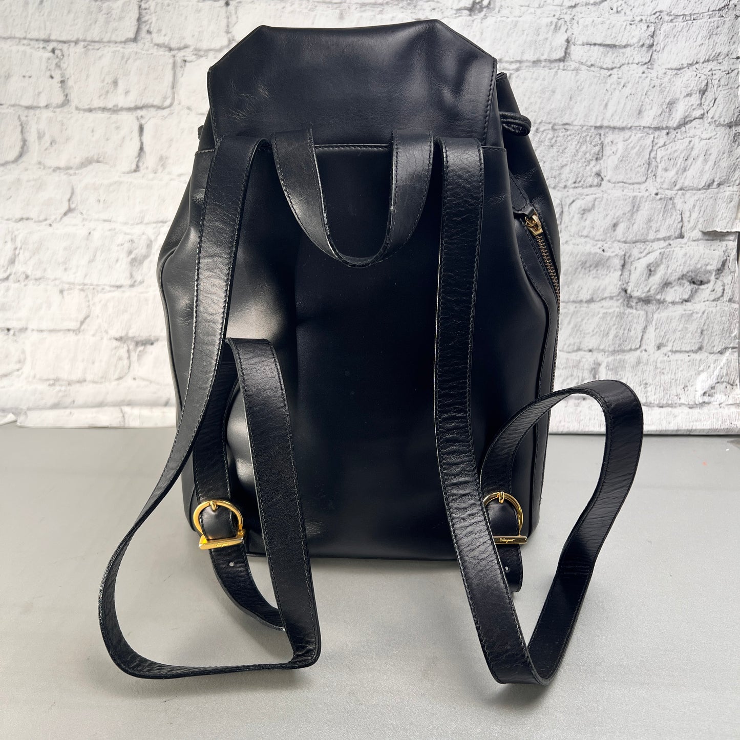 Ferragamo Black Backpacks A-15480
