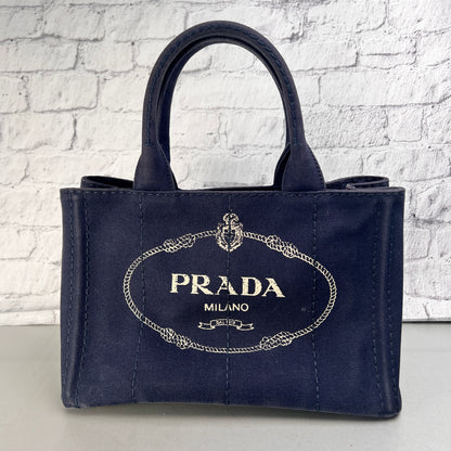 Prada Blue Tote Bags A-15485