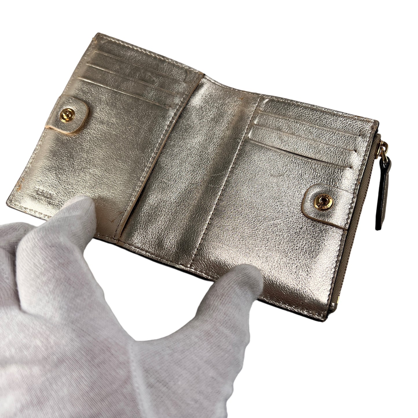 Fendi Gold Wallets A-15497