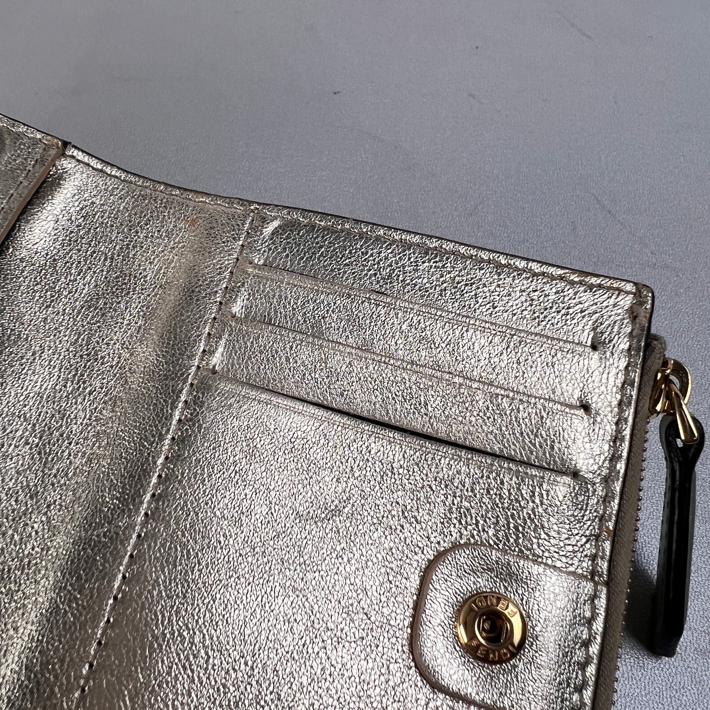 Fendi Gold Wallets A-15497