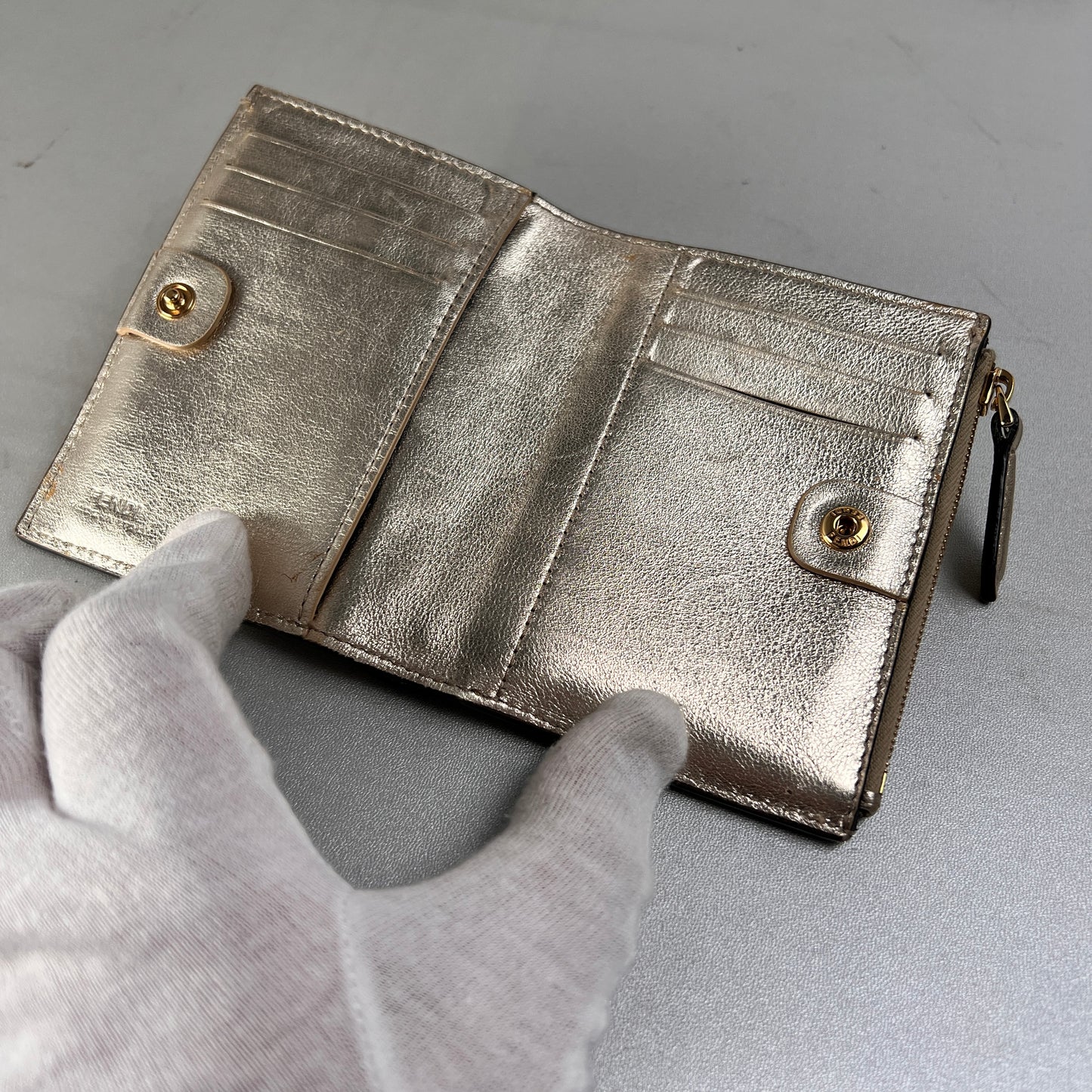 Fendi Gold Wallets A-15497