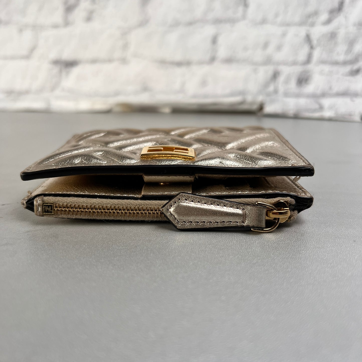 Fendi Gold Wallets A-15497