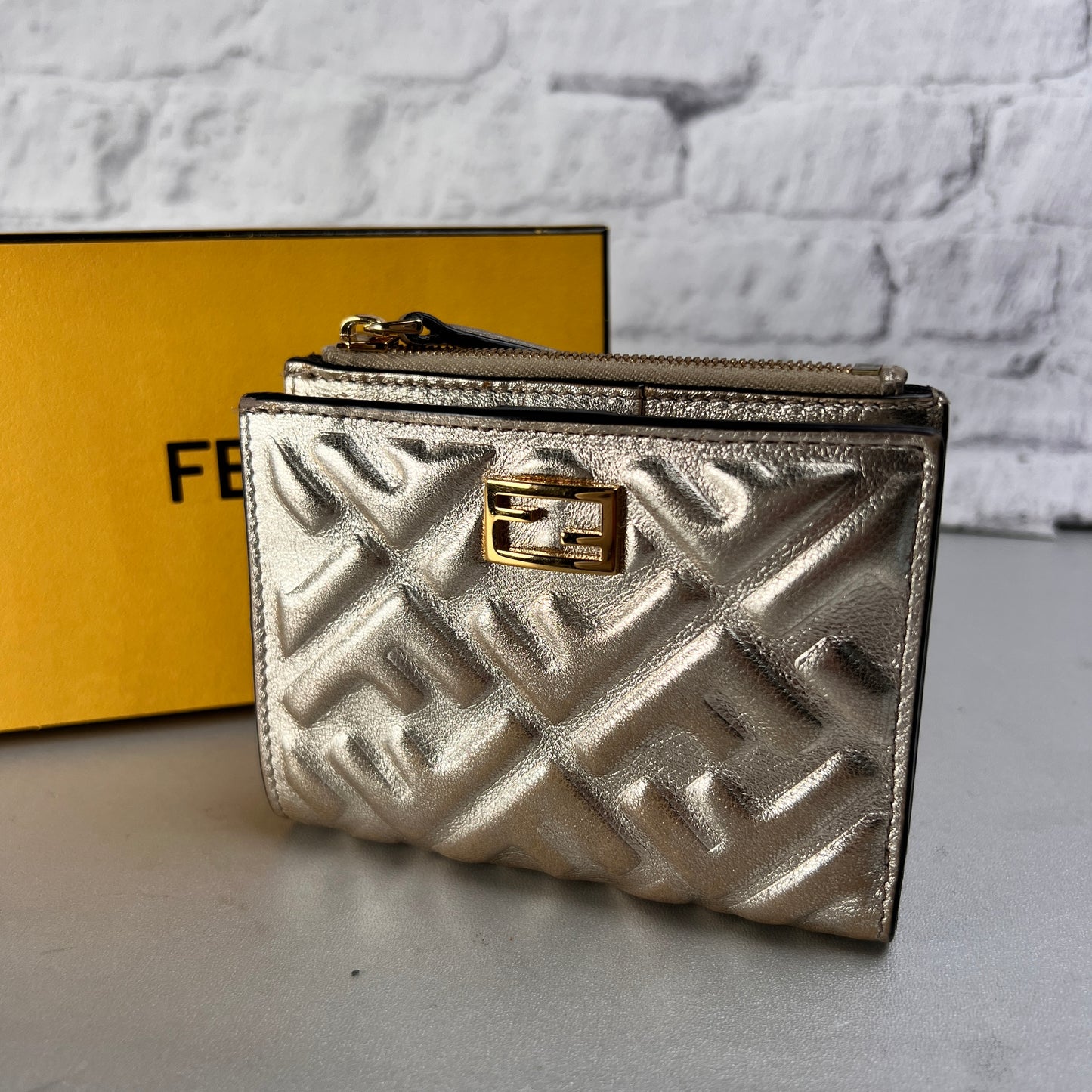 Fendi Gold Wallets A-15497
