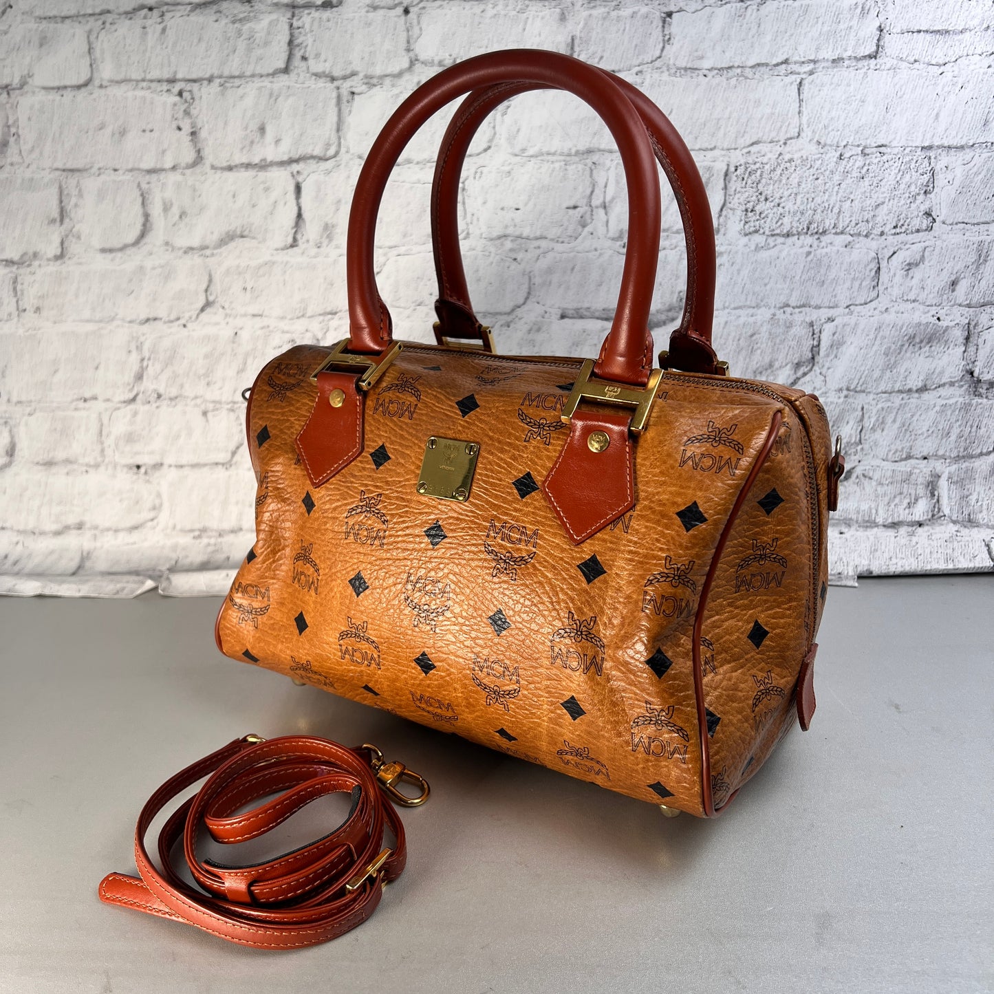 MCM Brown Handle Bags A-15519