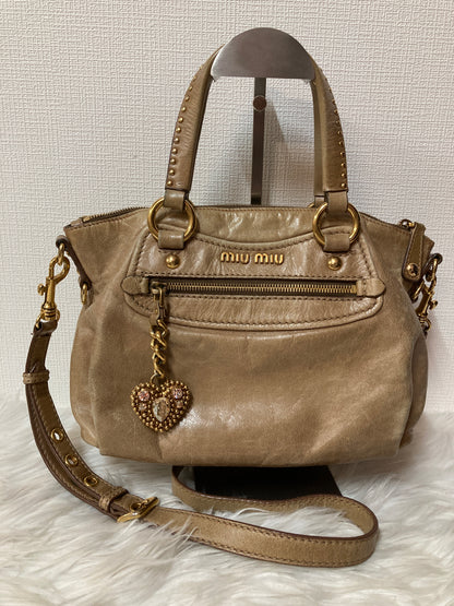 Miu Miu Beige Handle Bags A-15522