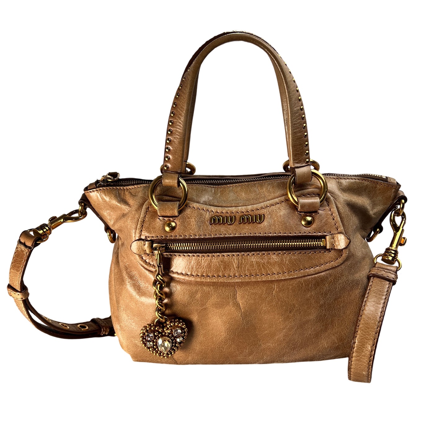 Miu Miu Beige Handle Bags A-15522