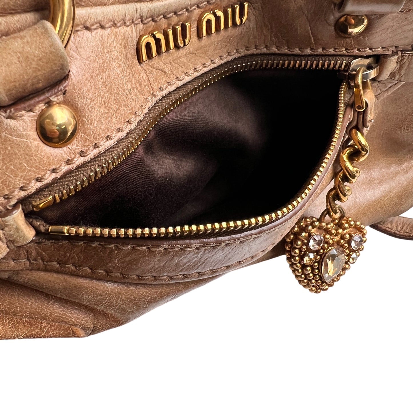 Miu Miu Beige Handle Bags A-15522