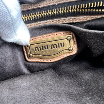 Miu Miu Beige Handle Bags A-15522