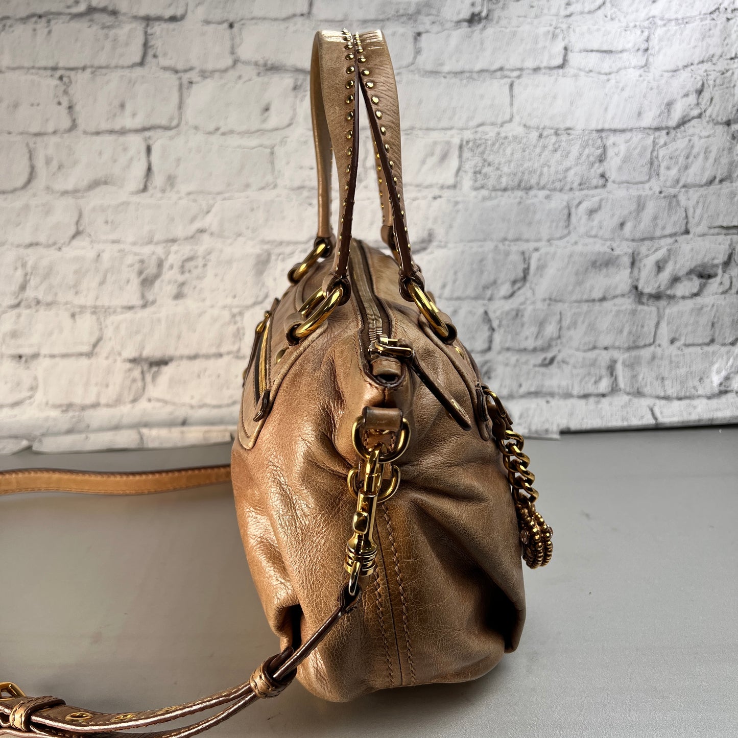 Miu Miu Beige Handle Bags A-15522