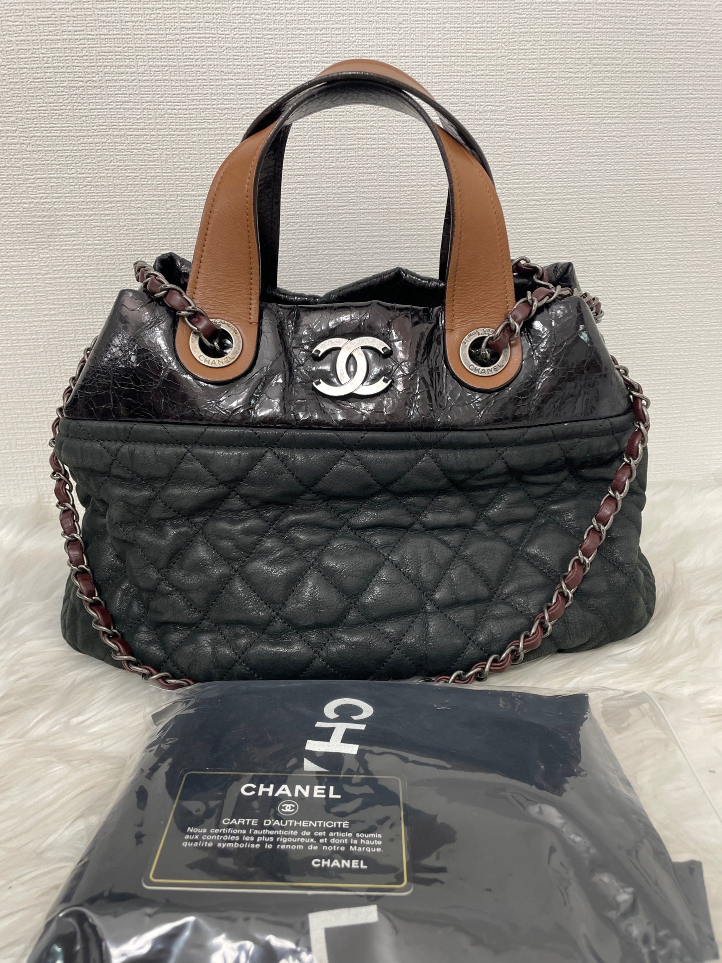 Chanel Green Handle Bags A-15524
