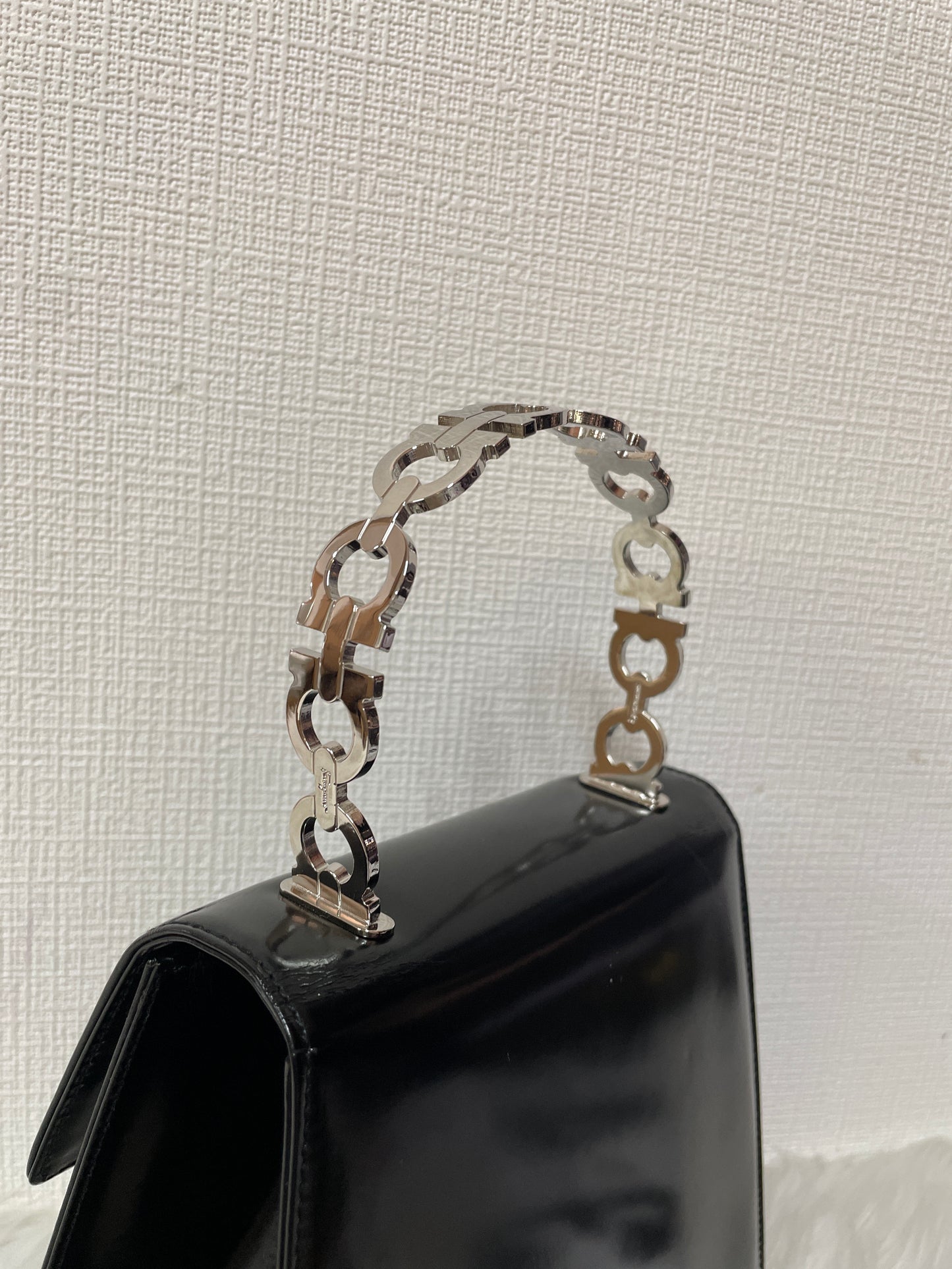 Ferragamo Black Handle Bags A-15529